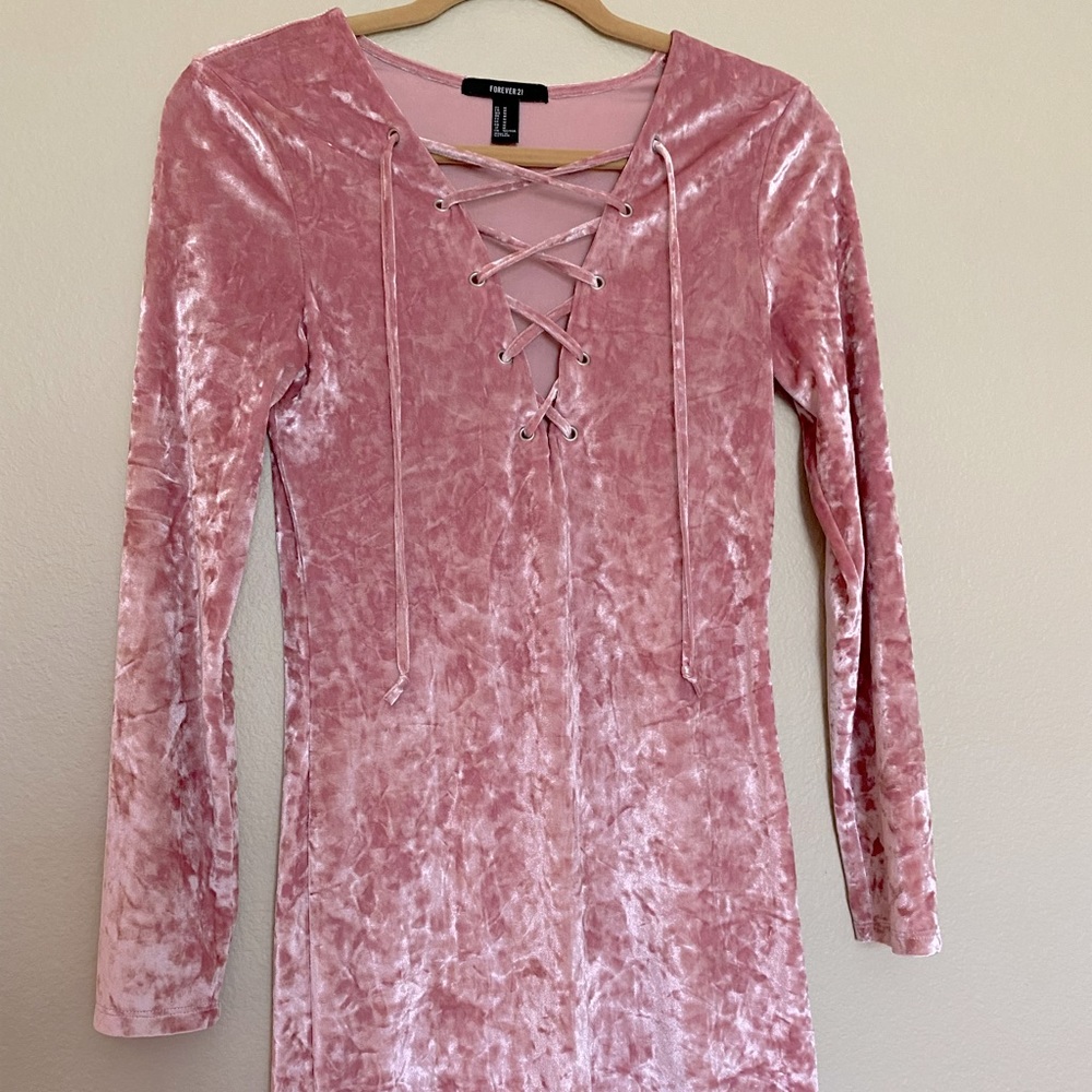 Pink Long Sleeve Dress